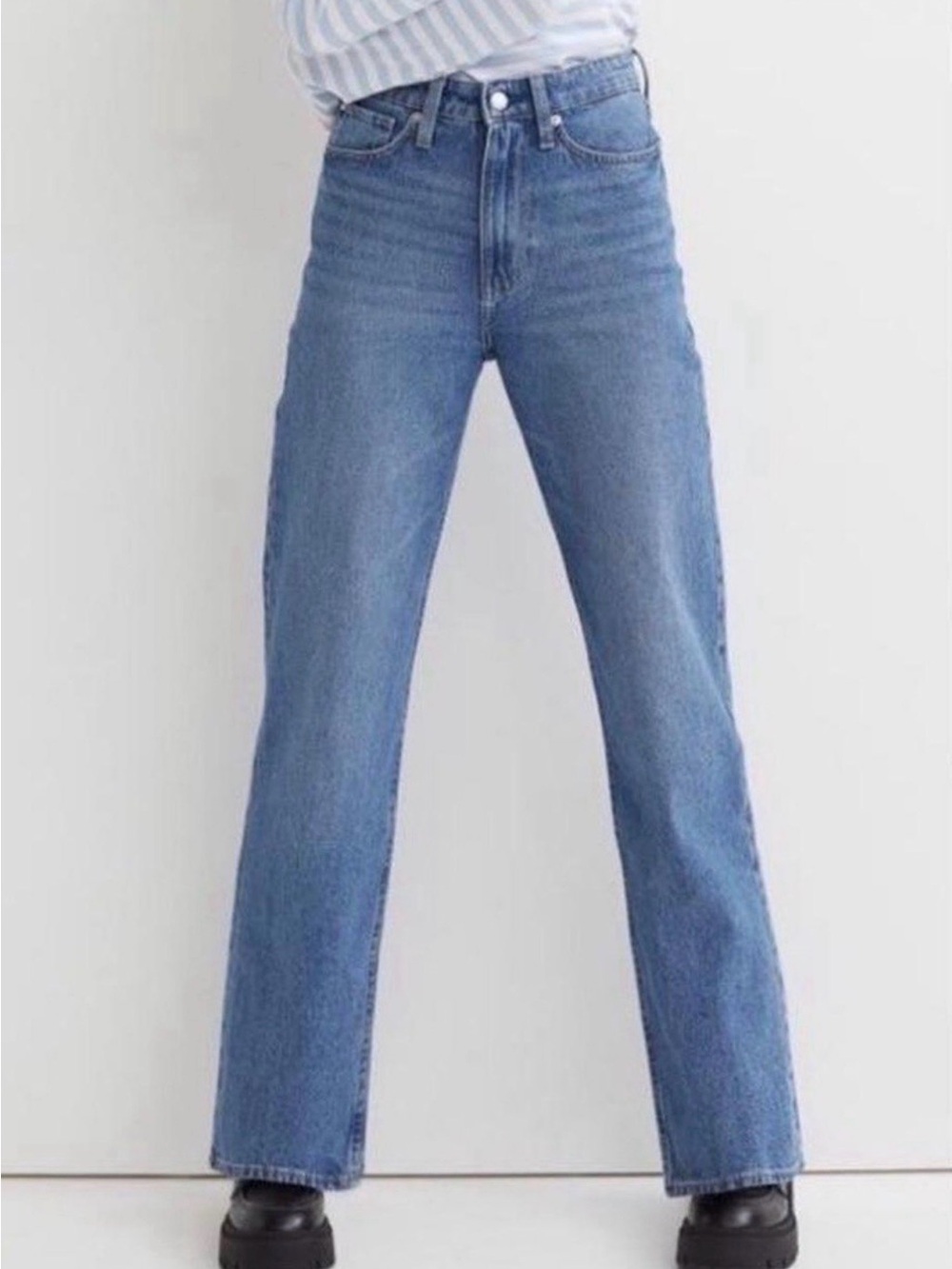 H&M straight leg jeans light wash :
38/6